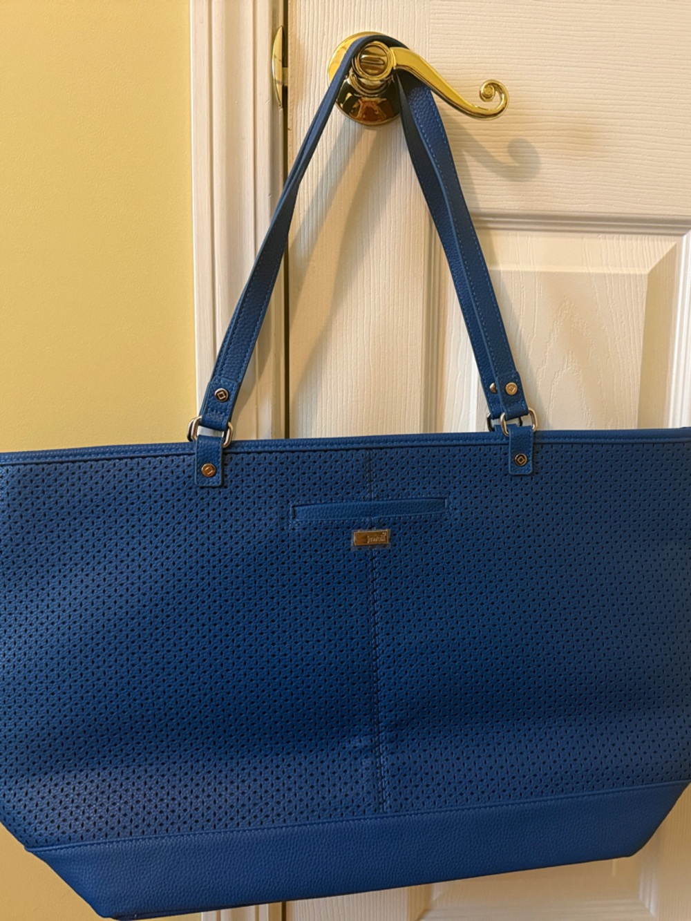 thirty-one Blue Perforated Tote Bag